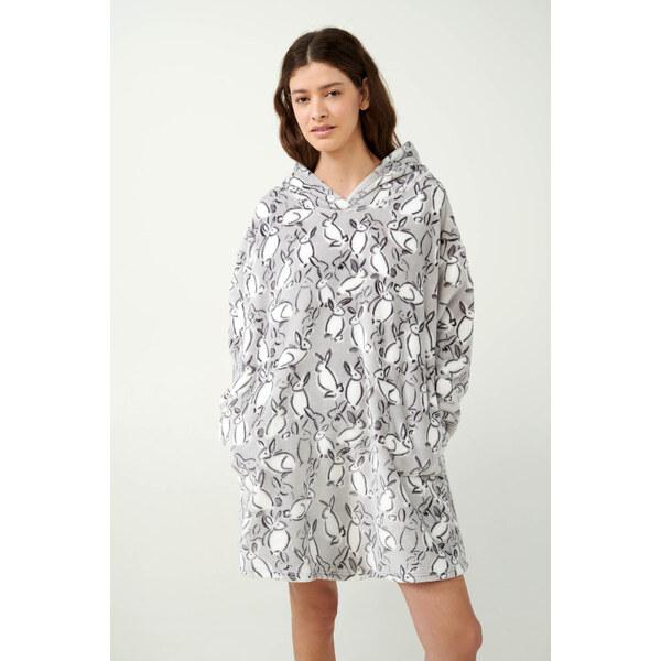 Vamp - Fleecová nočná košeľa s potlačou králika 21463 - Vamp 57826835