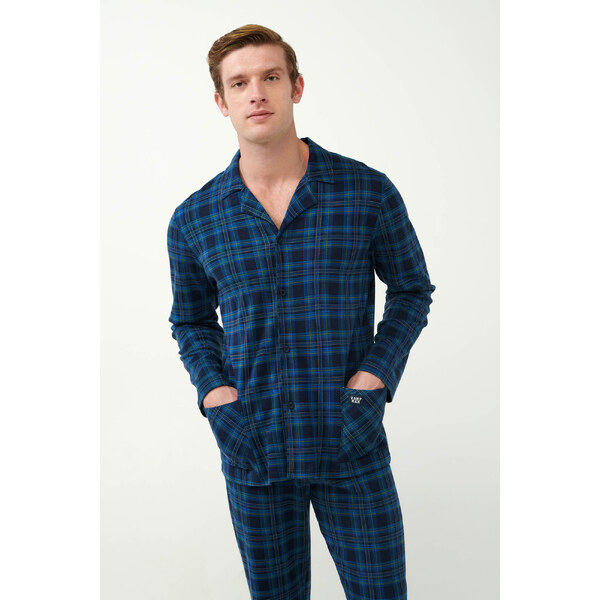 Vamp - Kárované pyžamo s gombíkmi 21622 - Vamp 57826909