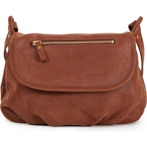 Nat&Nin Taška cez rameno Jen hnedá 57847796