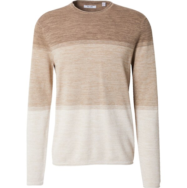 Only & Sons Sveter ONSFelix béžová melírovaná / tmavošedá / svetlosivá 58306524