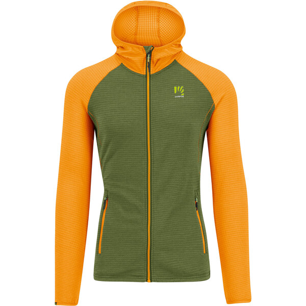 Karpos AMBRIZZOLA FULL-ZIP mikina s kapucňou cedar green/radiant 58442275