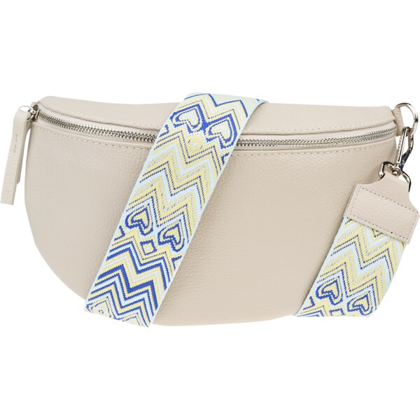 Béžová kožená talianska crossbody kabelka Reni Grande Beige s 57852526