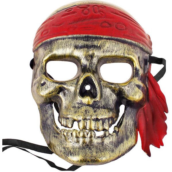 Pirátska maska pre deti zlatá 57854670