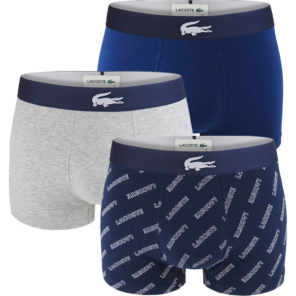 LACOSTE - Lacoste logo dark color casual cotton stretch boxerky 43476785