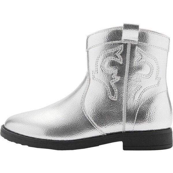 MANGO KIDS Čižmy Britney strieborná 58435853