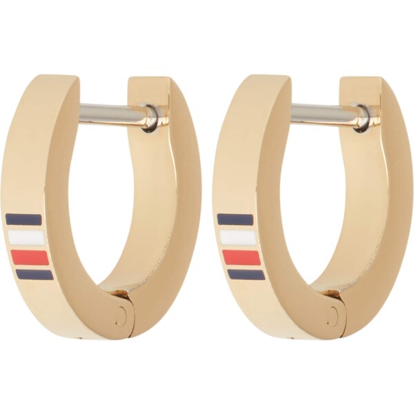 TOMMY HILFIGER Náušnice námornícka modrá / zlatá / červená / biela 57874468