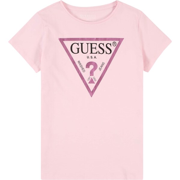 GUESS Tričko ružová / tmavoružová / čierna 57874496