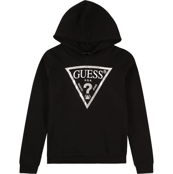 GUESS Mikina čierna / strieborná 57874504