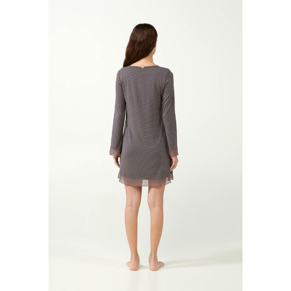 Vamp - Nočná košeľa s bodkami a sieťovanými detailmi 21815 - Vamp 57873976