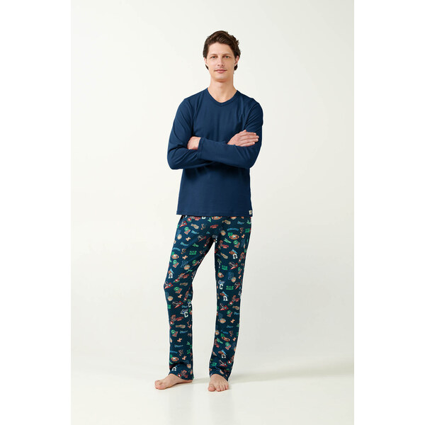 Vamp - Pánske pyžamo s potlačou 21611 - Vamp 59087837