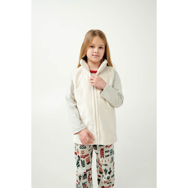 Vamp - Detská fleecová vesta na zips 21659 - Vamp 57874008