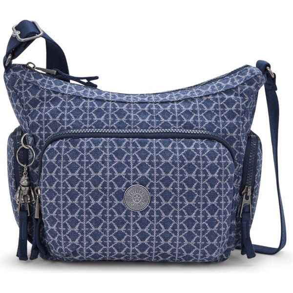 KIPLING Taška cez rameno GABB modrá melírovaná 57902462