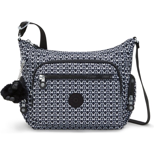 KIPLING Taška cez rameno Gabbie čierna / biela 57902529