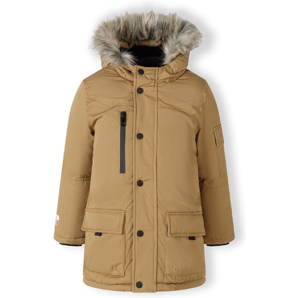 MINOTI Zimná bunda farba ťavej srsti 57903023