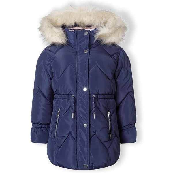 MINOTI Zimná bunda tmavomodrá / biela ako vlna 57903165