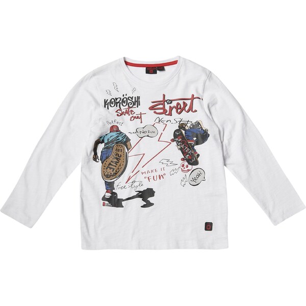 KOROSHI Tričko tmavomodrá / tmavočervená / čierna / biela 57903172