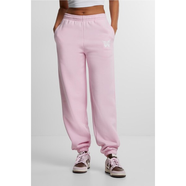 Mister Tee Womens sweatpants Karma Butterfly light pink 57909555