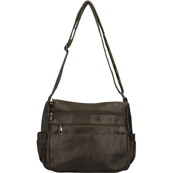 Dámska crossbody kabelka army-zelená - MaxFly Florika zelená 57909961