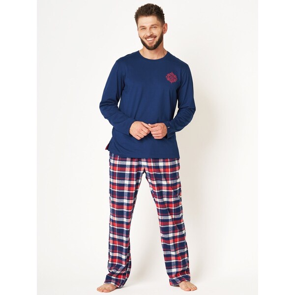 Pánske flanelové pyžamo Key MNS 613 57910021
