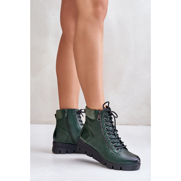 Boto PE2 Ľahké Zateplené Dámske Čižmy Na Platforme A Opätku 60941673