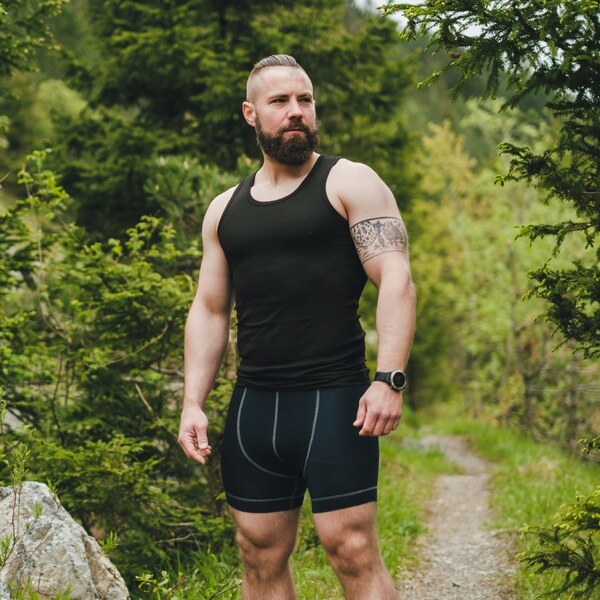 TERMOVEL Pánske čierne boxerky 57928139