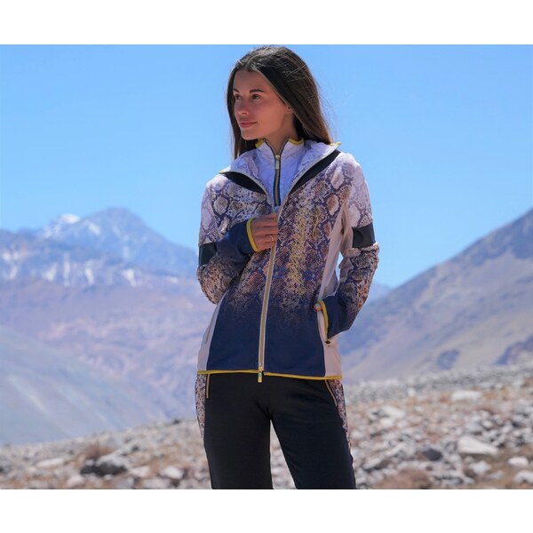 TERMOVEL Dámska funkčná mikina s potlačou hadej kože 57928137