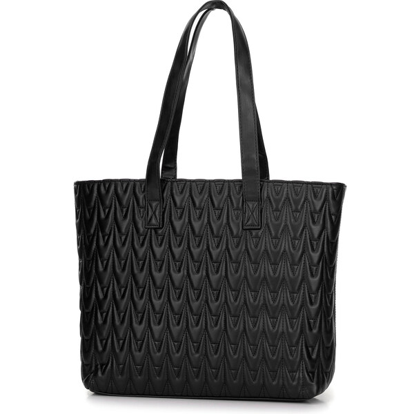 Wittchen Dámska shopperka z ekokože s geometrickým vzorom čierna 99-4Y 66065889