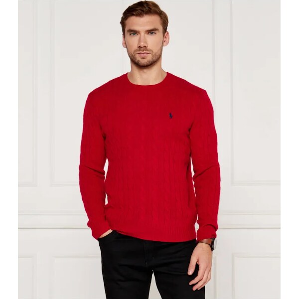 POLO RALPH LAUREN Vlnený sveter | Slim Fit | s prímesou kašmíru 65485666