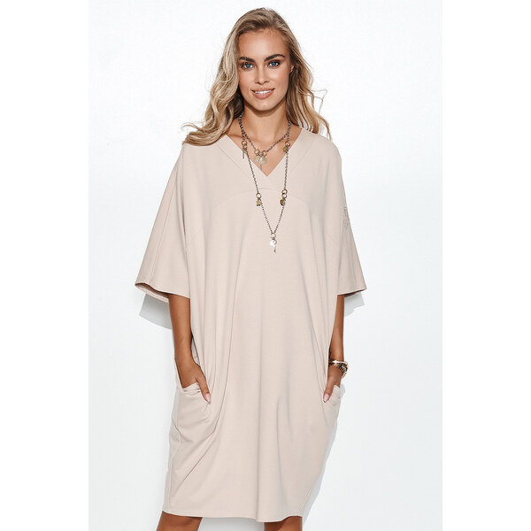 Denné šaty M708 béžové - Makadamia 57942182