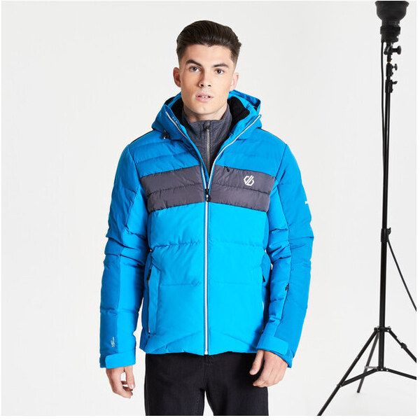 Pánska zimná bunda DMP464 tyrkysovo-tmavomodrá - DARE2B 57942392