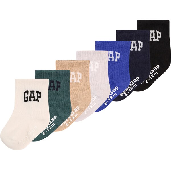 GAP Ponožky béžová / modrá / námornícka modrá / zelená / orgovánová / 60520588