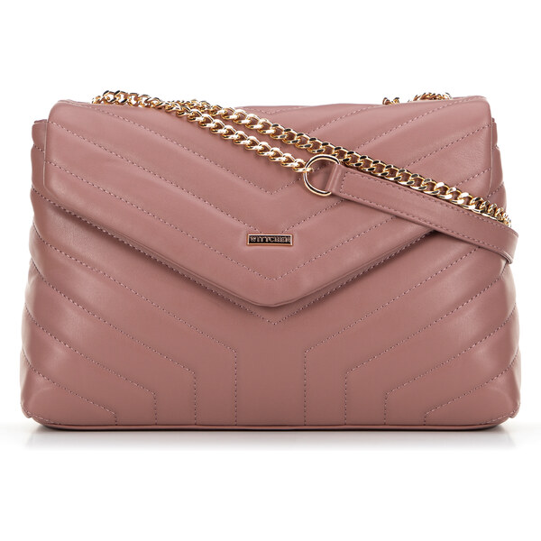 Ružová crossbody kabelka s retiazkou Wittchen 99-4Y-514-P 66065512