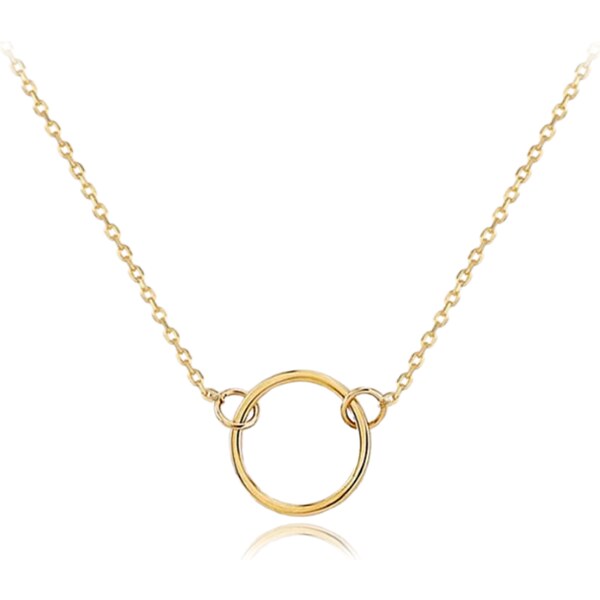 OLIVIE MINET decentný zlatý náhrdelník s krúžkom Au 585/1000 66795656