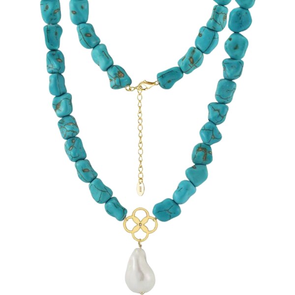 MAJYA Strieborný náhrdelník MARGARETHE pozlátený 11136 64582107