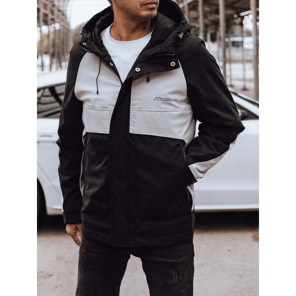 Dstreet Športová prechodná čierno-šedá bunda 57944967