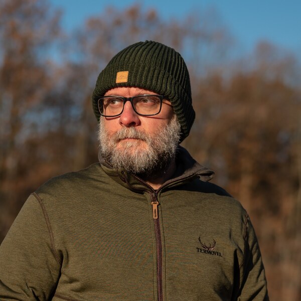 TERMOVEL Tmavozelená pánska čiapka 57962924