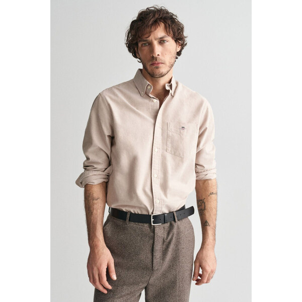 KOŠEĽA GANT REG OXFORD SHIRT WARM KHAKI 57240331