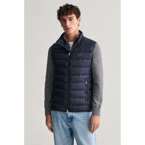 VESTA GANT LIGHT DOWN VEST EVENING BLUE 57412753