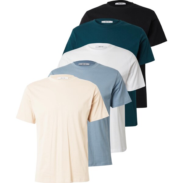 ABOUT YOU Tričko Peter béžová / tyrkysová / čierna 58246104