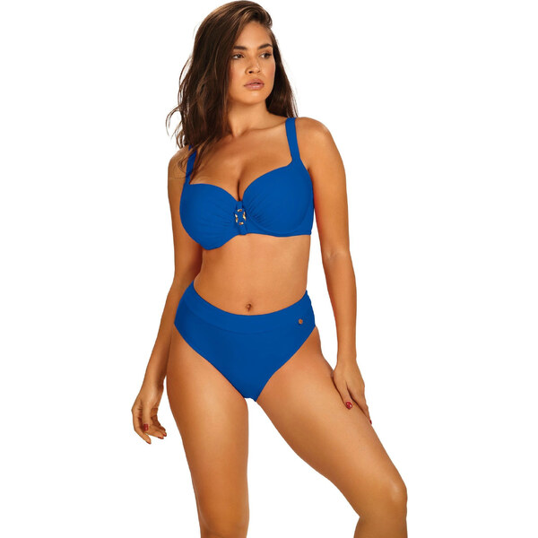 Dámske dvojdielne plavky Bayamon 6 995BM6-13 výstrih modrá - SELF 57990825