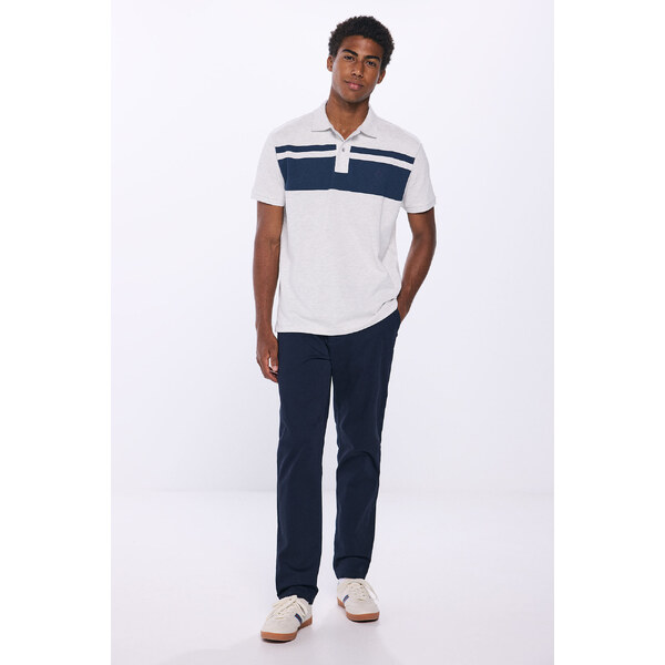 SPRINGFIELD Pánske štruktúrované chinos nohavice 57999401