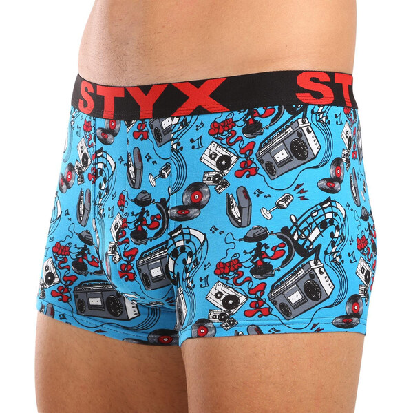 Pánske boxerky Styx art športová guma hudba (G1558) 58018654