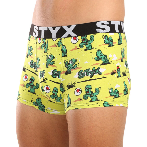 Pánske boxerky Styx art športová guma kaktusy (G1351) 58018658