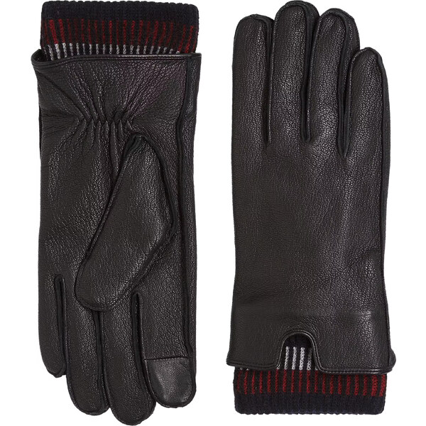 Tommy Hilfiger Pánske kožené rukavice AM0AM12830BDS S/M 66594145