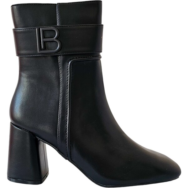 Čierne členkové čižmy Laura Biagiotti Calf Black 58095272