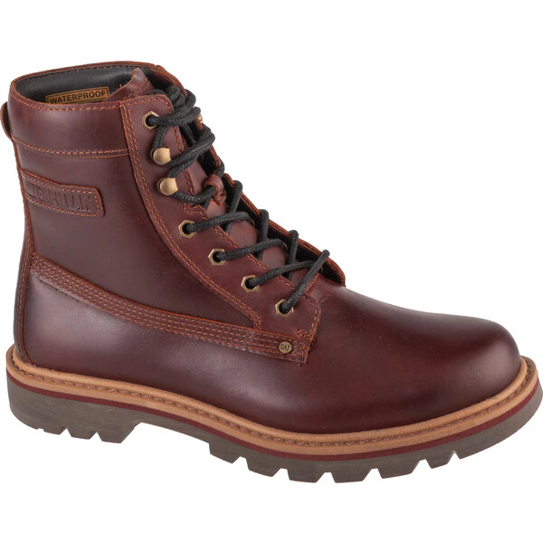 Tmavohnedé pánske kožené členkové topánky Caterpillar Colorado Grader 58135166