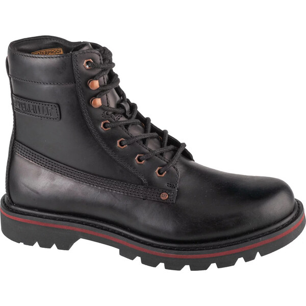 Čierne pánske kožené členkové topánky Caterpillar Colorado Grader WP 58135167