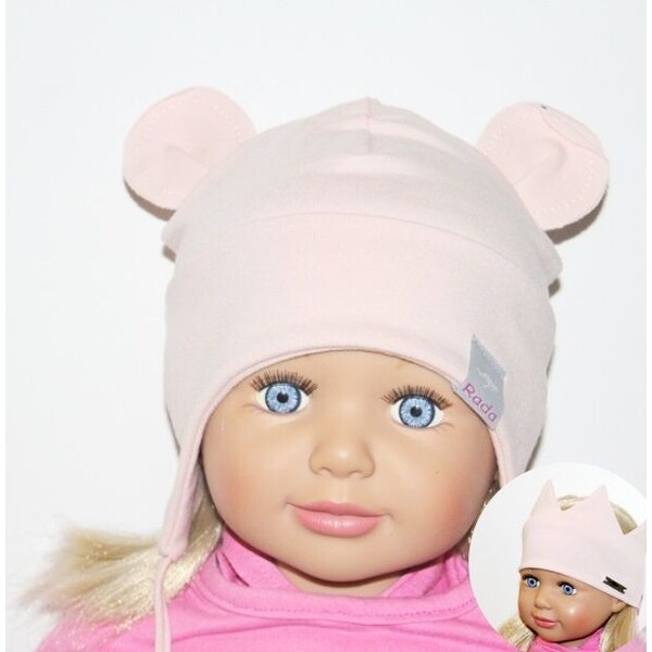 RADA Čiapka BEBE a čelenka Korunka Duff Pink 58136214