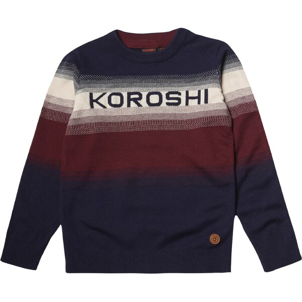 KOROSHI Sveter námornícka modrá / bordová / čierna / biela 58139450