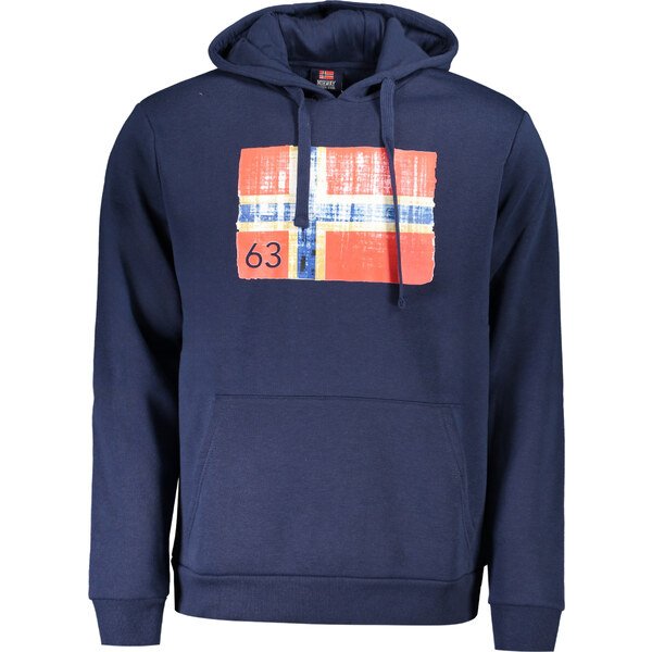 NORWAY 1963 Pánska modrá mikina s kapucňou 64703600